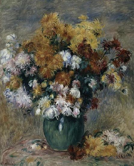 Pierre Auguste Renoir Bouquet of Chrysanthemums Sweden oil painting art